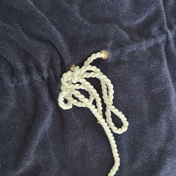 Polo Ralph Lauren nautical navy white Terry cloth knit swimwear cover-up top siz - Picture 3 of 4